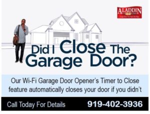 Wi-fi secure garage door opener durham NC