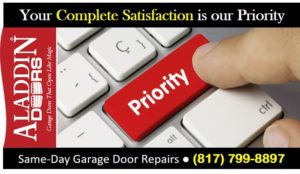 same day garage door repairs ad