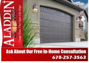 Free consultation garage door installation ad