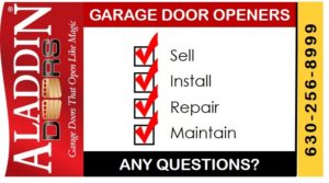 garage door opener sales, installations, repairs and maintenance ad