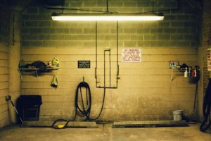 modern garage interior walls