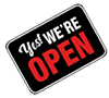yes we're open